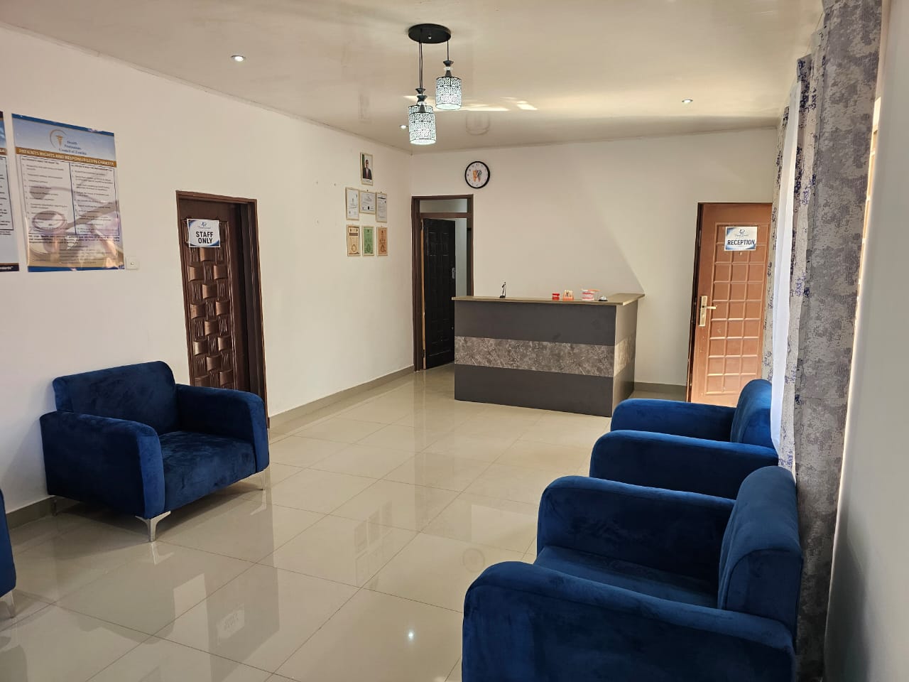 Front desk at Trend Dental Clinic
