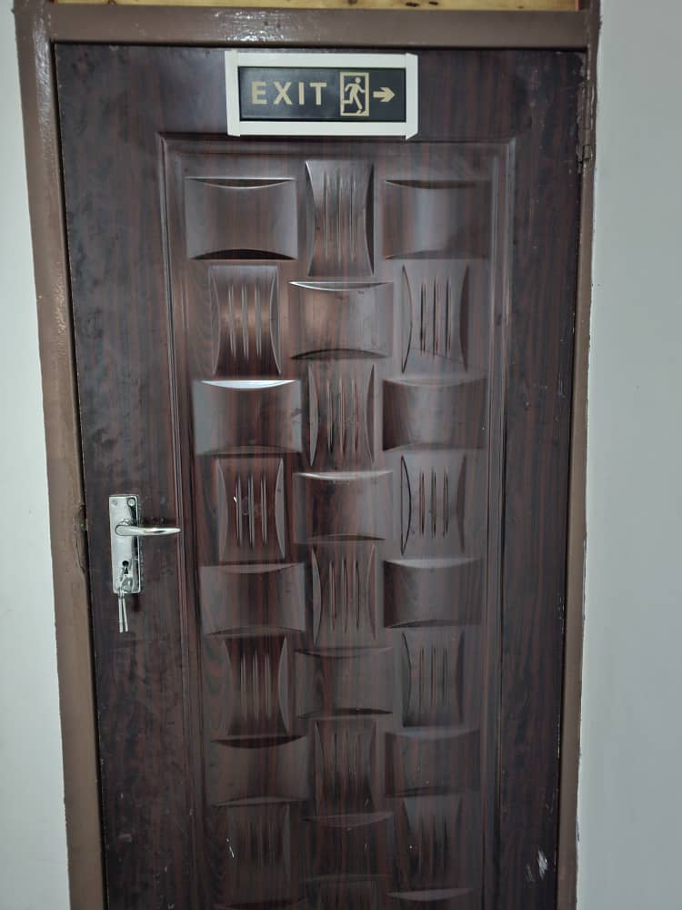 Emergency exit at Trend Dental Clinic